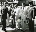 S N Bakar receiving the Shah of Iran in 1958.jpg